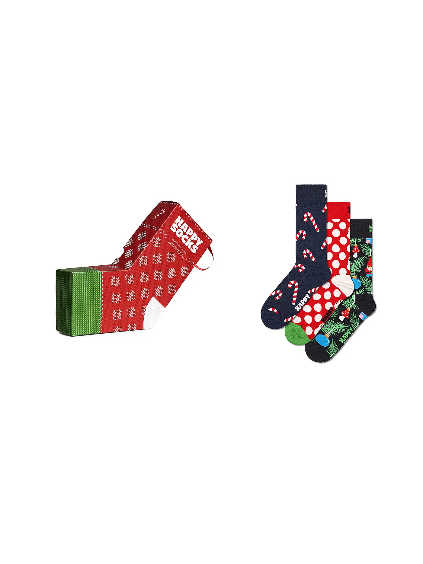 HAPPY SOCKS | Herren Socken Geschenkset X-MAS 3er Pkg. navy 41-46 | 